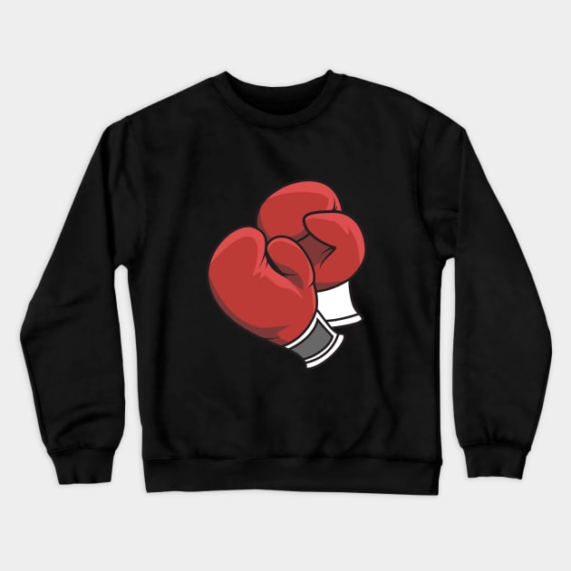 Boxing Gloves Crewneck Sweatshirt by CatsAreAmazing1